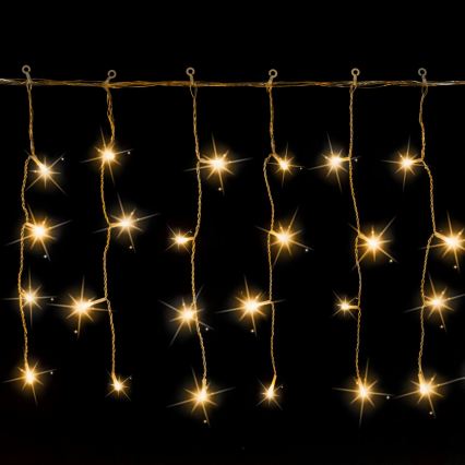 Aigostar - LED vonkajší vianočný reťaz 200xLED 8x0,4m IP44 teplá biela