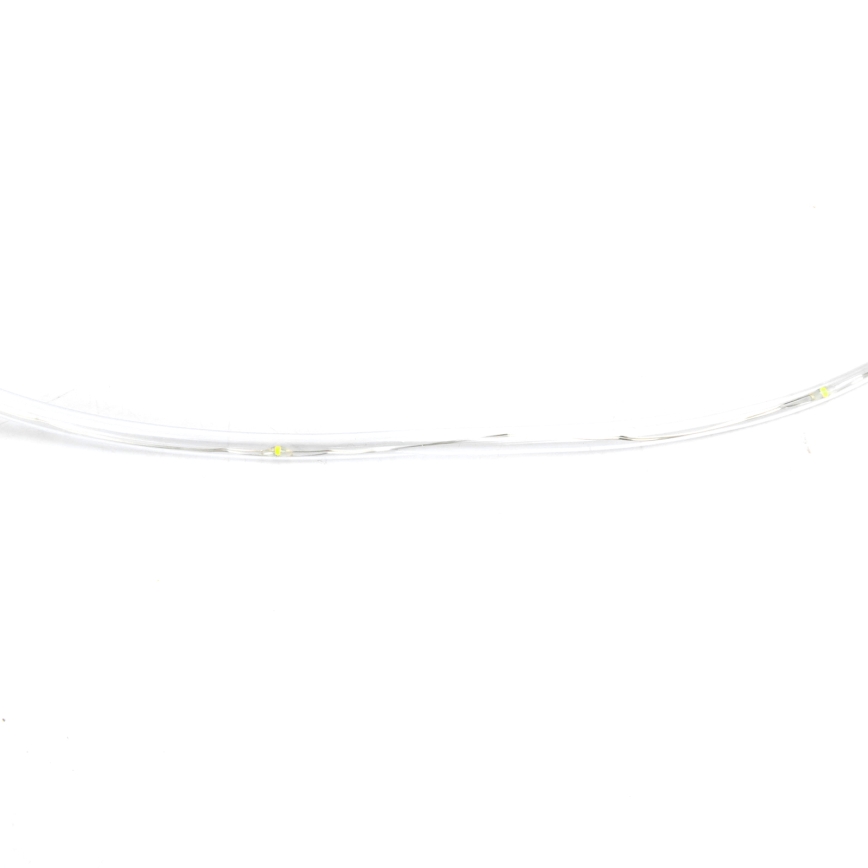 Aigostar - LED vonkajší vianočný reťaz 50xLED/8 funkcií 3xAA 5,3m IP44 studená biela