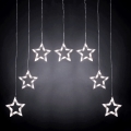 Aigostar - LED vonkajší vianočný reťaz 70xLED 1,2x1m IP44 studená biela hviezdy