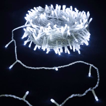 Aigostar - LED vonkajší vianočný reťazec 100xLED 10,3m IP44 studená biela