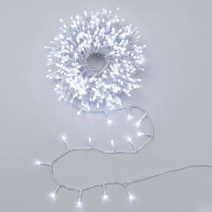 Aigostar - LED vonkajší vianočný reťazec 100xLED/8 funkcií 5,3m IP44 studená biela