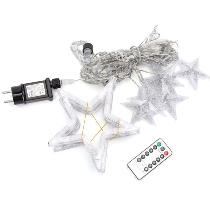 Aigostar - LED vonkajší svetelný reťazec 120xLED/8 funkcií 3x0,6 m IP44 teplá biela + diaľkové ovládanie