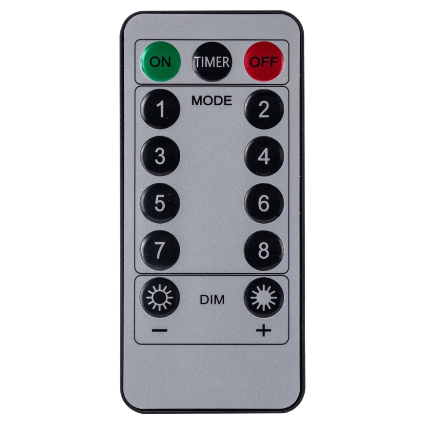 Aigostar - LED vonkajší svetelný reťazec 120xLED/8 funkcií 3x0,6 m IP44 teplá biela + diaľkové ovládanie