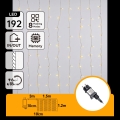 Aigostar - LED vonkajší vianočný reťazec 192xLED/8 funkcií 4,5x1,2m IP44 teplá biela