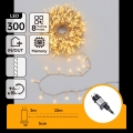 Aigostar - LED vonkajší vianočný reťazec 300xLED/8 funkcií 18m IP44 teplá biela