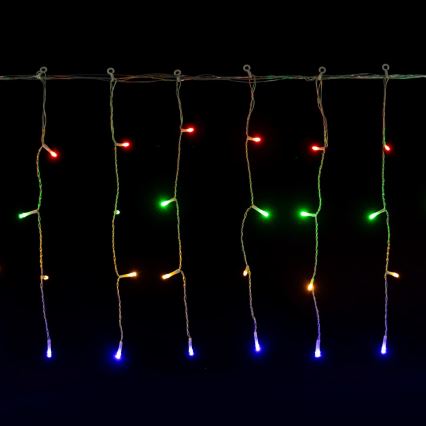 Aigostar - LED vonkajší vianočný reťazec 300xLED/8 funkcií 3xAA 18x0,4m IP44 viacfarebný