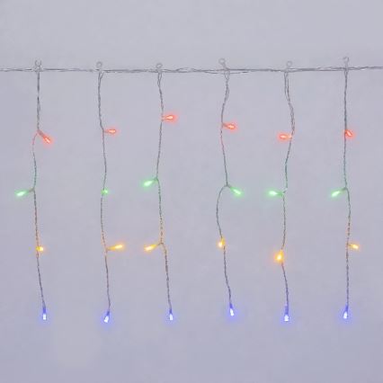 Aigostar - LED vonkajší vianočný reťazec 300xLED/8 funkcií 3xAA 18x0,4m IP44 viacfarebný