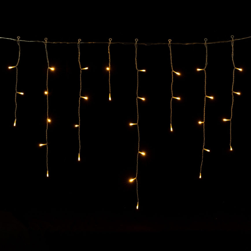 Aigostar - vonkajší LED vianočný reťaz 300xLED/8 funkcií 3xAA 18x0,6 m IP44 teplá biela