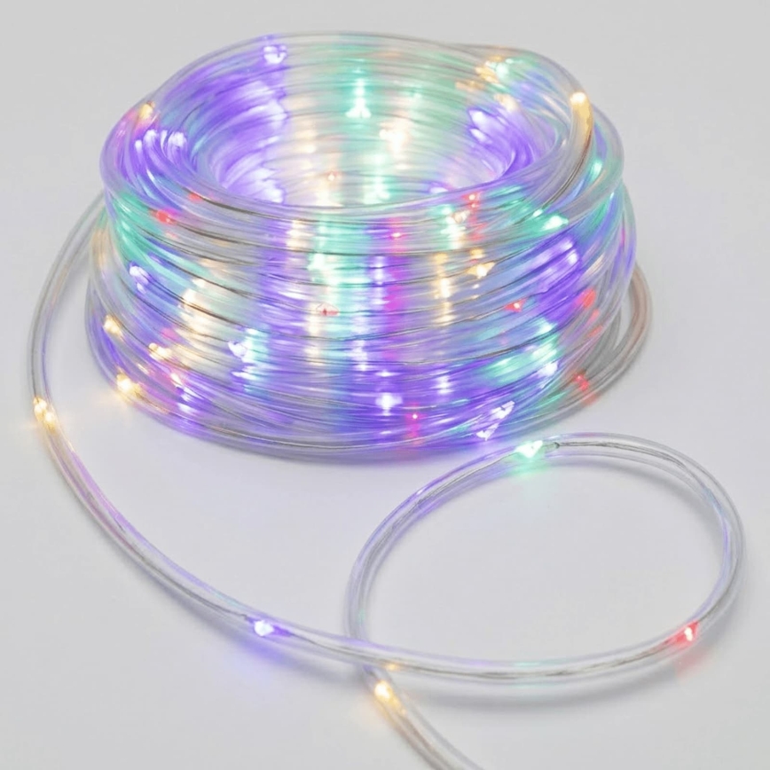 Aigostar - LED Vonkajší vianočný reťazec 50xLED/8 funkcií 3xAA 5,3m IP44 viacfarebný