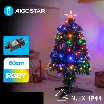 Aigostar - LED Vonkajší vianočný stromček LED/3,6W/230V 60 cm IP44 multicolor
