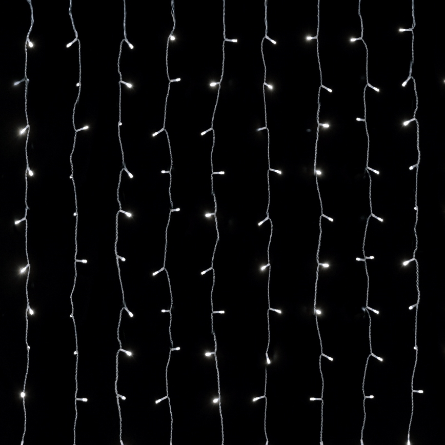 Aigostar - LED vonkajší vianočný svetelný reťazec 234xLED 1,2x1,8m IP44 studená biela