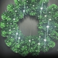 Aigostar - LED vonkajší vianočný veniec 72×LED/3×AA, priemer 50 cm, IP44, studená biela