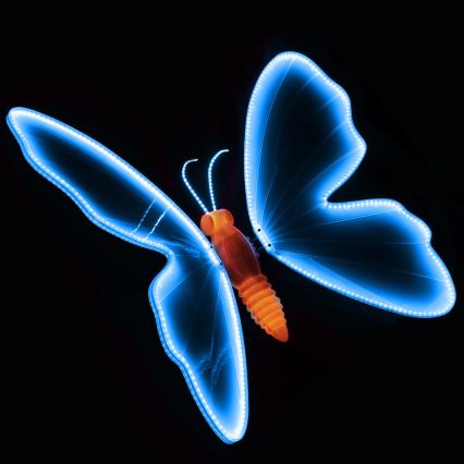 Aigostar - LED Vonkajšia dekorácia 468xLED 75 cm IP44 motýľ/modrá