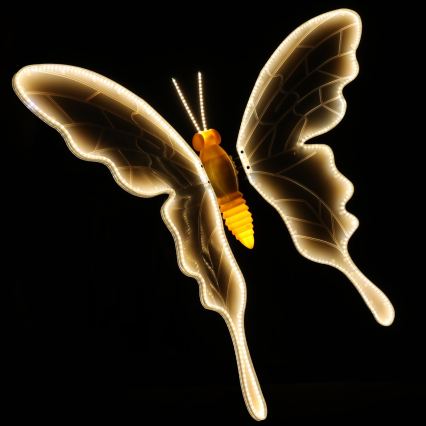 Aigostar - LED vonkajšia dekorácia 558xLED 90 cm IP44 motýľ/teplá biela