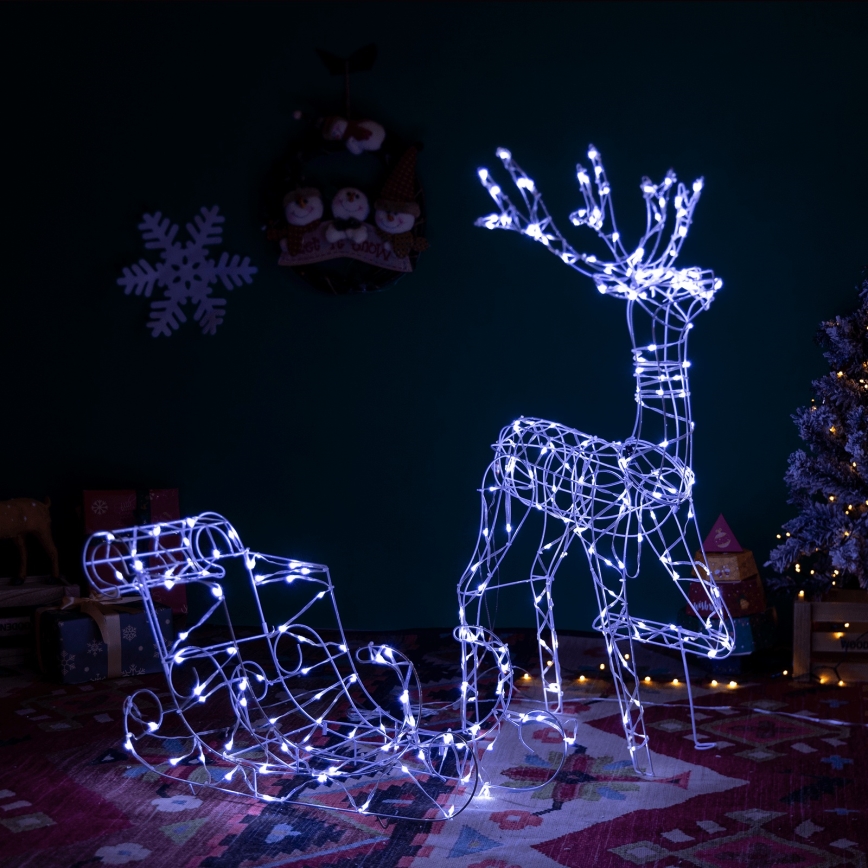 Aigostar - LED Vonkajšia dekorácia LED/3,6W/31/230V 6500K 90/45cm IP44 sob so sánkami