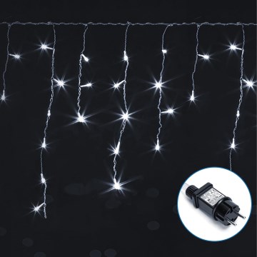 Aigostar - LED Vonkajšia dekoračná reťaz 75xLED/6W/230V 15x0,6m IP44 studená biela