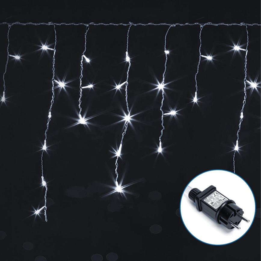 Aigostar - LED Vonkajšia dekoračná reťaz 75xLED/6W/230V 15x0,6m IP44 studená biela