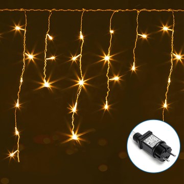 Aigostar - LED Vonkajšia dekoračná reťaz 75xLED/6W/230V 15x0,6m IP44 teplá biela