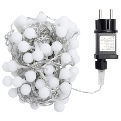 Aigostar - LED vonkajšia dekoratívna reťaz 100xLED/8 funkcií 10m IP44 teplá biela