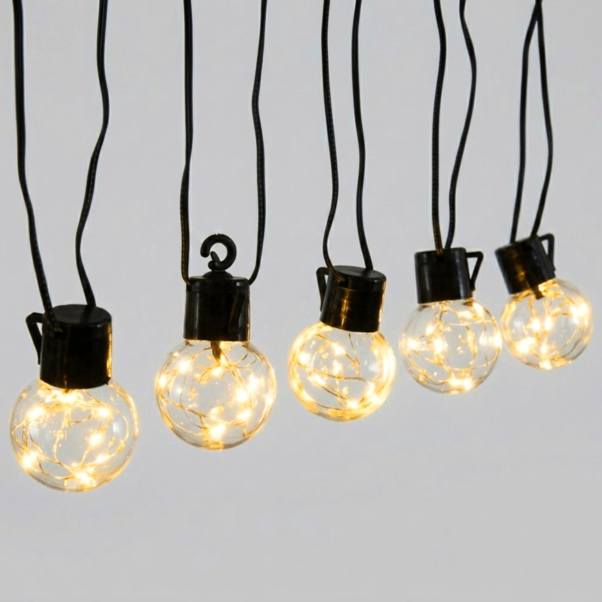 Aigostar - LED vonkajšia dekoratívna reťaz 80xLED/8 funkcií 5m IP44 teplá biela