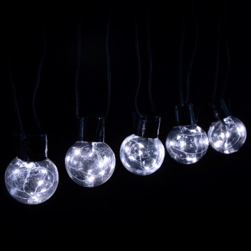 Aigostar - LED vonkajšia svetelná reťaz 160xLED, 10 m, IP44, studená biela