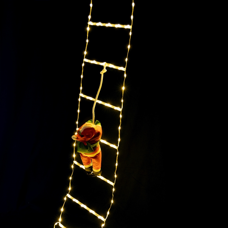 Aigostar - LED Vonkajšia vianočná dekorácia 154xLED/8 funkcií 1,6 m IP44 teplá biela