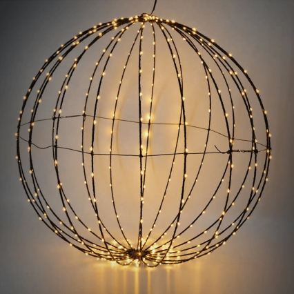 Aigostar - LED Vonkajšia vianočná dekorácia 177xLED/3,6W/230V 60 cm IP44 teplá biela