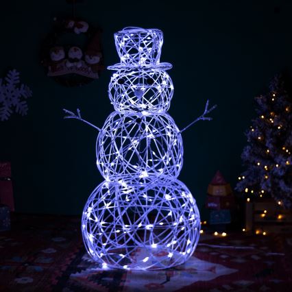 Aigostar - LED vonkajšia vianočná dekorácia 3,6 W/31/230 V 6500 K 120 cm IP44 snehuliak