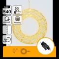 Aigostar - LED vonkajšia vianočná dekorácia 540xLED/6W/230V IP44 teplá biela 45 cm kruh