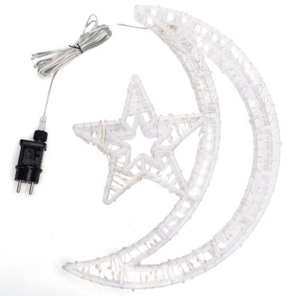 Aigostar - LED vonkajšia vianočná dekorácia 540xLED/6W/230V 43 cm IP44 teplá biela mesiac