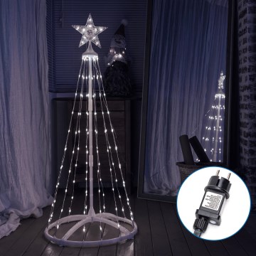 Aigostar - LED Vonkajšia vianočná dekorácia LED/3,6W/230V 150 cm IP44 studená biela