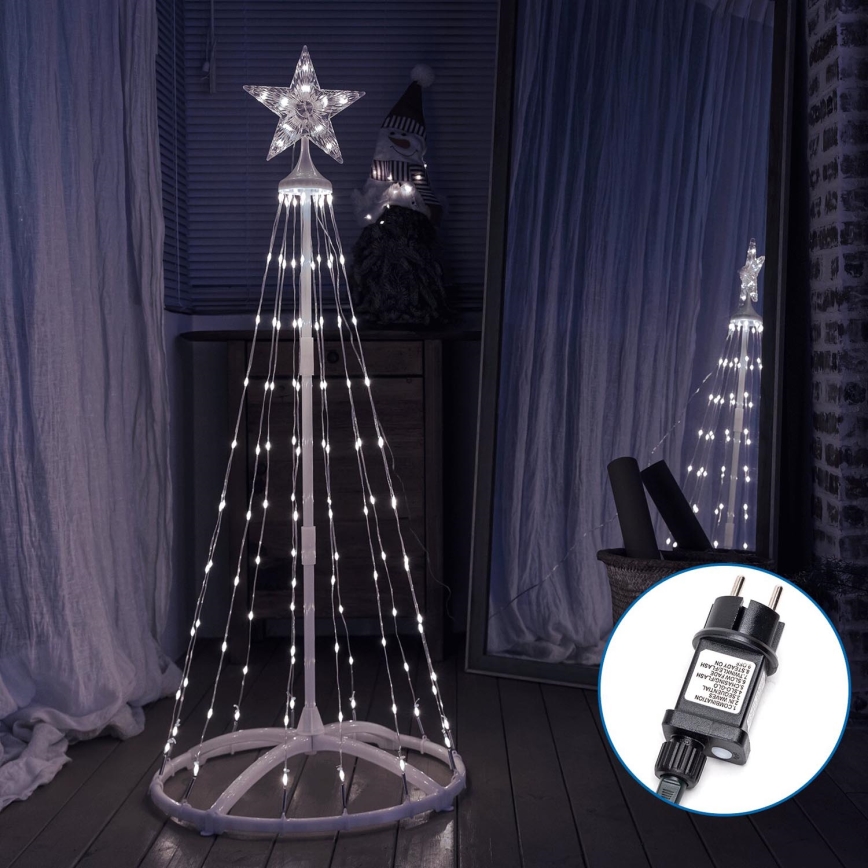 Aigostar - LED Vonkajšia vianočná dekorácia LED/3,6W/230V 150 cm IP44 studená biela