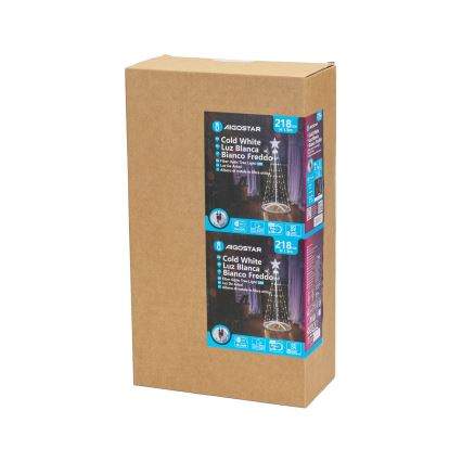 Aigostar - LED Vonkajšia vianočná dekorácia LED/3,6W/230V 150 cm IP44 studená biela