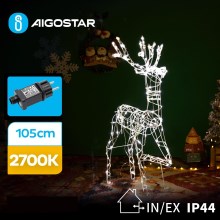 Aigostar - LED Vonkajšia vianočná dekorácia LED/3,6W/31/230V 2700K 105 cm IP44 sob