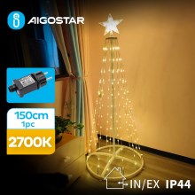 Aigostar - LED Vonkajšia vianočná dekorácia LED/3,6W/31/230V 2700K 150 cm IP44