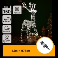 Aigostar - LED vonkajšia vianočná dekorácia LED/3,6W/31/230V 2700K 75 cm IP44 sob