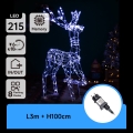 Aigostar - LED Vonkajšia vianočná dekorácia LED/3,6W/31/230V 6500K 105 cm IP44 sob