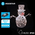 Aigostar - LED Vonkajšia vianočná dekorácia LED/3,6W/31/230V 6500K 60 cm IP44 snehuliak