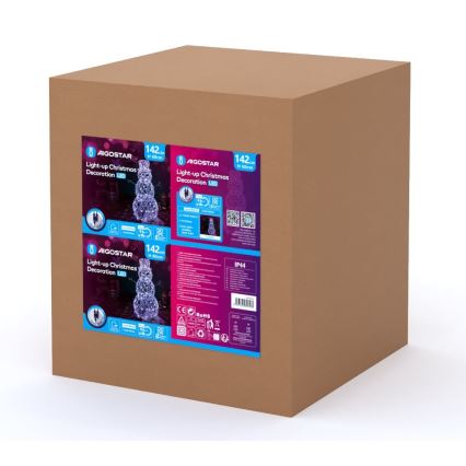 Aigostar - LED Vonkajšia vianočná dekorácia LED/3,6W/31/230V 6500K 60 cm IP44 snehuliak