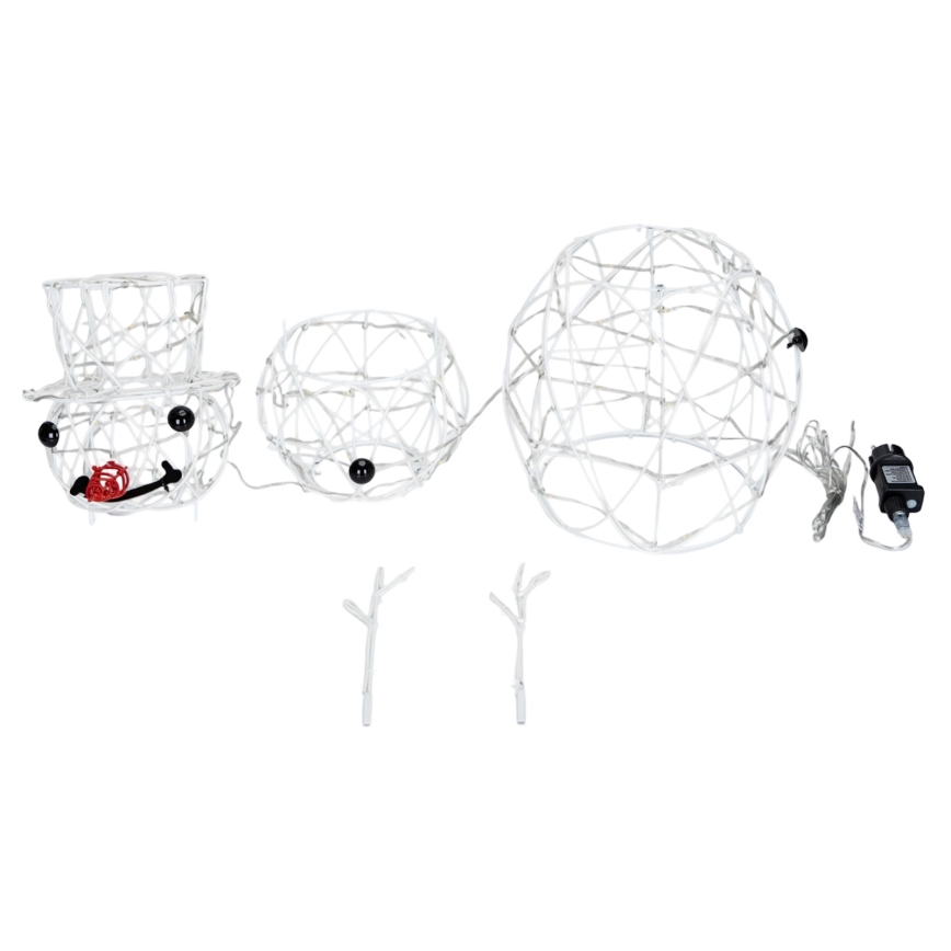 Aigostar - LED Vonkajšia vianočná dekorácia LED/3,6W/31/230V 6500K 60 cm IP44 snehuliak