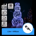 Aigostar-LED Vonkajšia vianočná dekorácia LED/3,6W/31/230V 6500K 90cm IP44 snehuliak