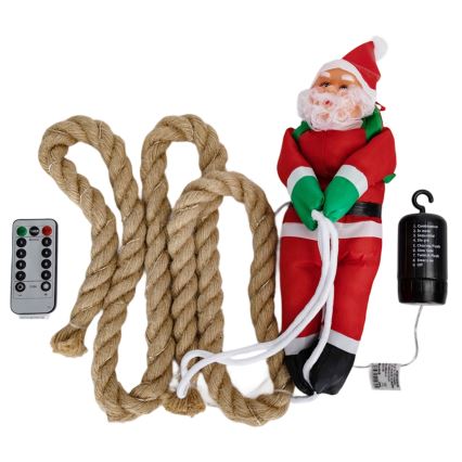 Aigostar - LED vonkajšia vianočná dekorácia LED/4xAA IP44 Santa Claus na padáku