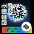Aigostar - LED vonkajšia vianočná reťaz 100xLED/8 funkcií 10,3 m IP44 viacfarebná