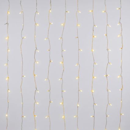 Aigostar - LED Vonkajšia vianočná reťaz 156xLED/8 funkcií 4,2x1,2m IP44 teplá biela