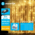 Aigostar - LED Vonkajšia vianočná reťaz 200xLED/8 funkcií 5x2m IP44 teplá biela