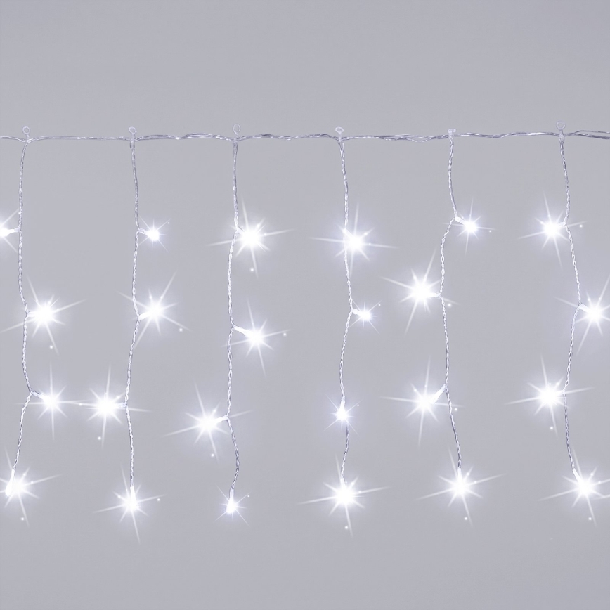 Aigostar - LED Vonkajšia vianočná reťaz 200xLED 8x0,4m IP44 studená biela