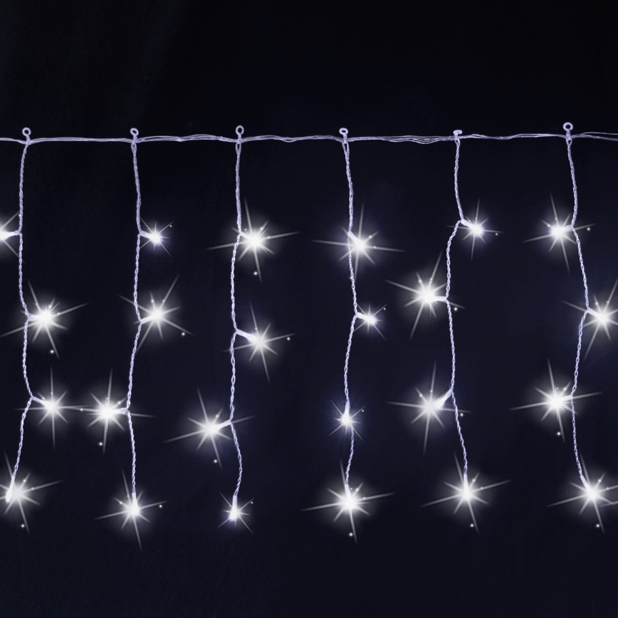 Aigostar - LED Vonkajšia vianočná reťaz 200xLED 8x0,4m IP44 studená biela