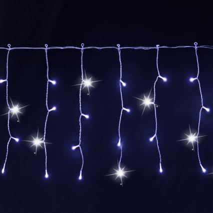 Aigostar - LED Vonkajšia vianočná reťaz 200xLED 8x0,4m IP44 studená biela
