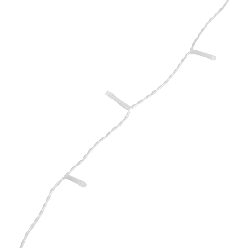 Aigostar - LED vonkajší svetelný reťazec 300xLED/8 funkcií 3x1m IP44 studená biela + diaľkové ovládanie