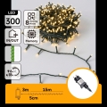 Aigostar - LED Vonkajšia vianočná reťaz 300xLED/8 funkcií 18m IP44 teplá biela